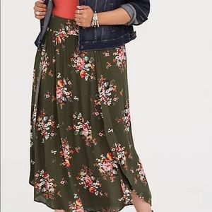 Floral Split Maxi Skirt